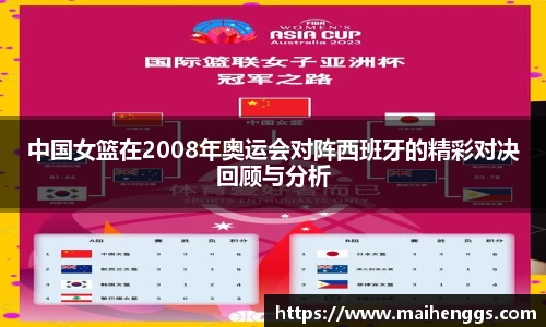 中国女篮在2008年奥运会对阵西班牙的精彩对决回顾与分析